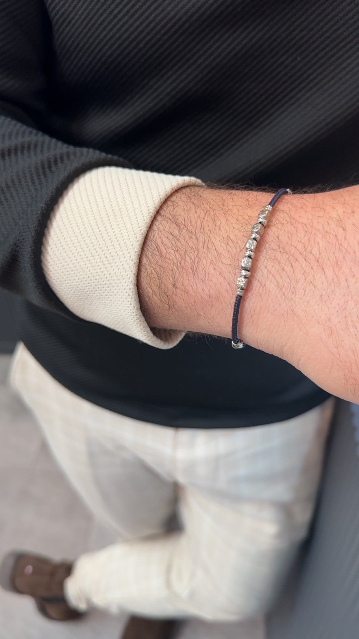 Silberarmband-Stone