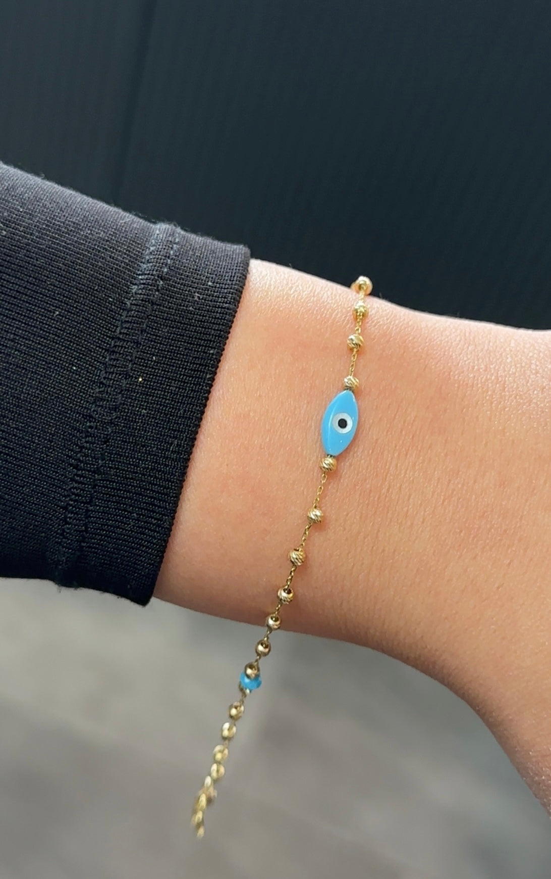 Goldarmband-Türkis Eye