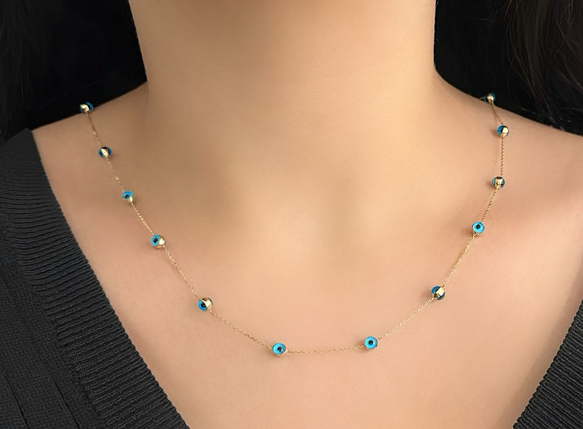 Goldkette-Blau
