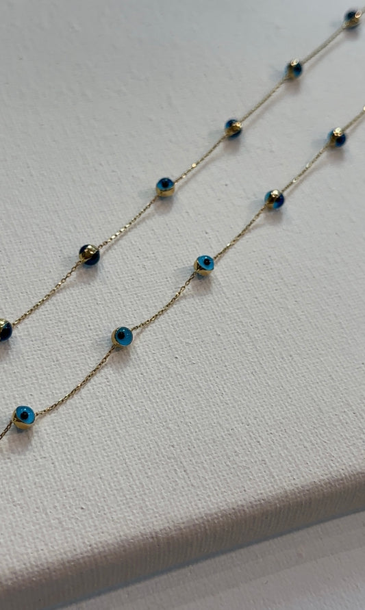 Goldkette-Blau