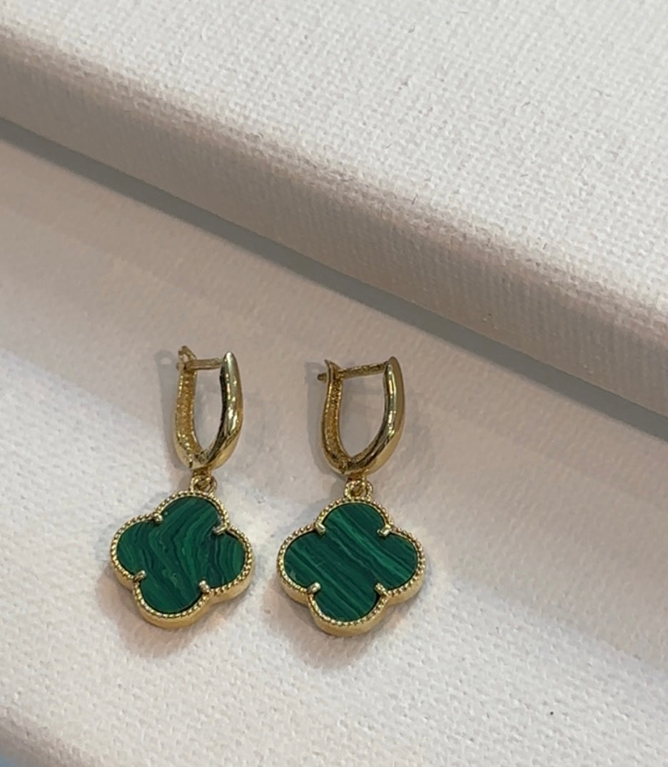 Goldohrringe-Yesil🍀