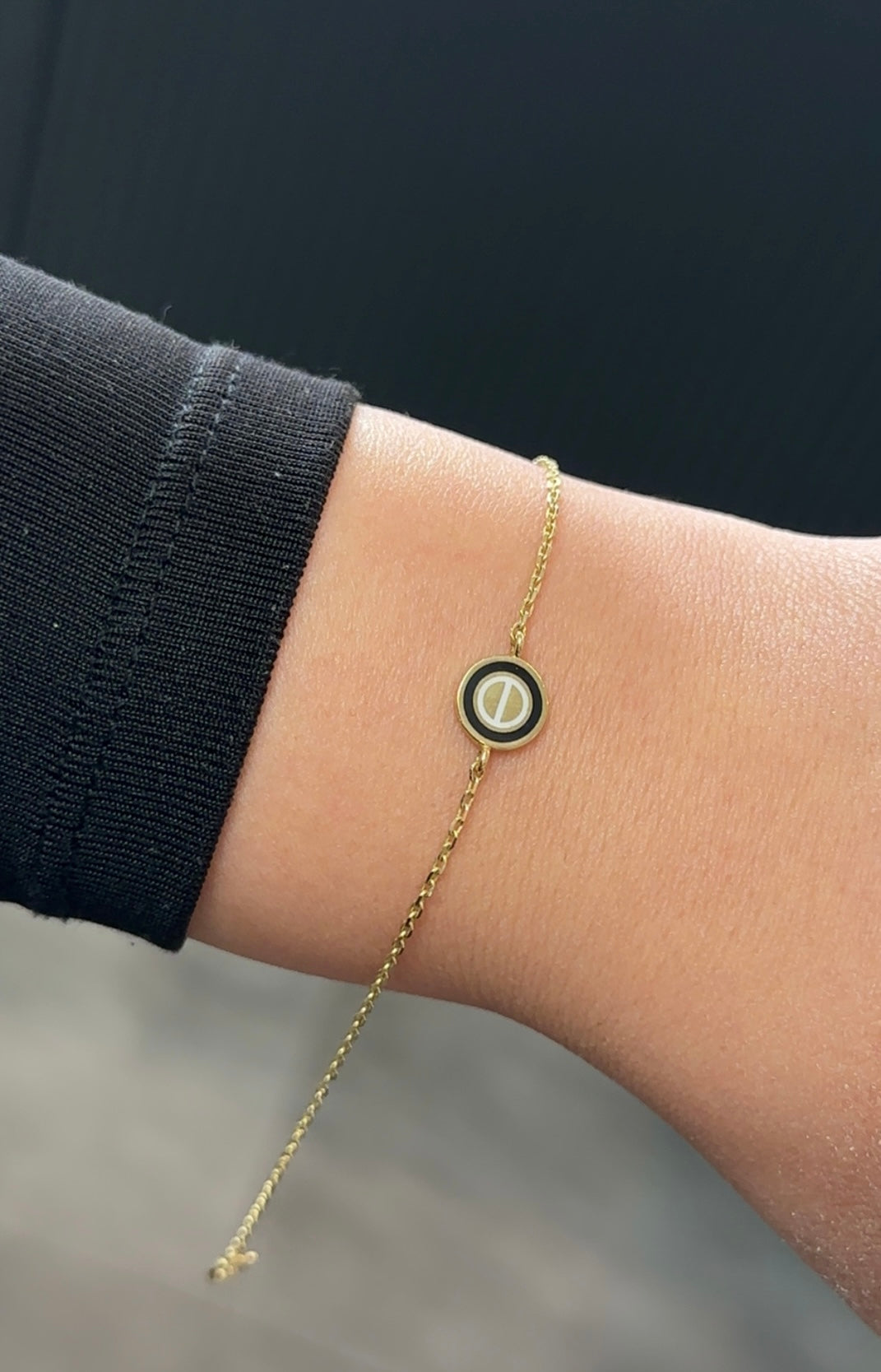 Goldarmband-black‘n white