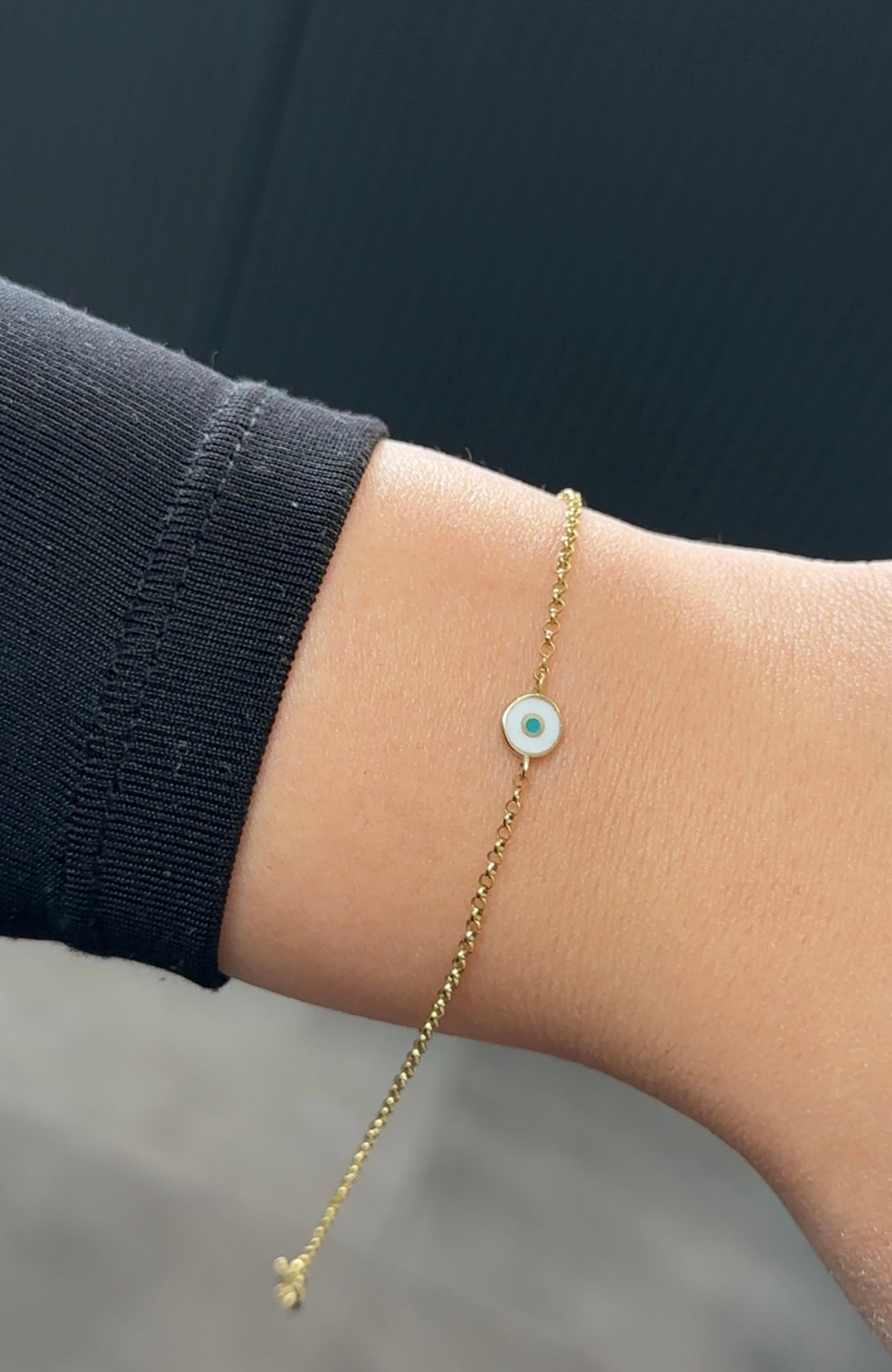 Goldarmband-Beyaz🧿