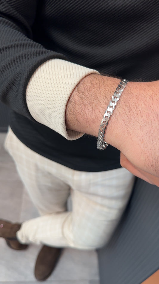 Silberarmband- Big Panzer