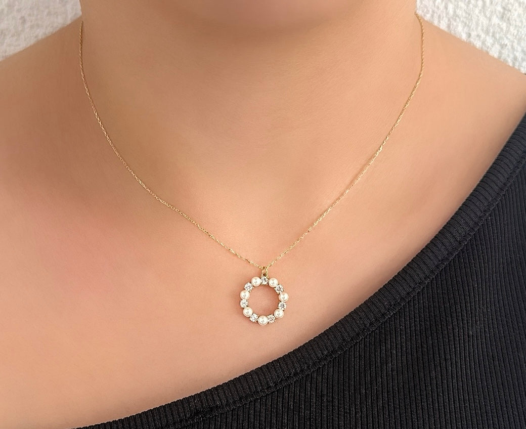 Goldkette-Perle