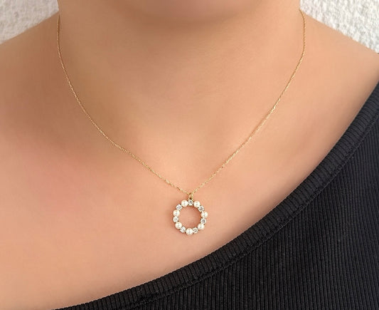 Goldkette-Perle