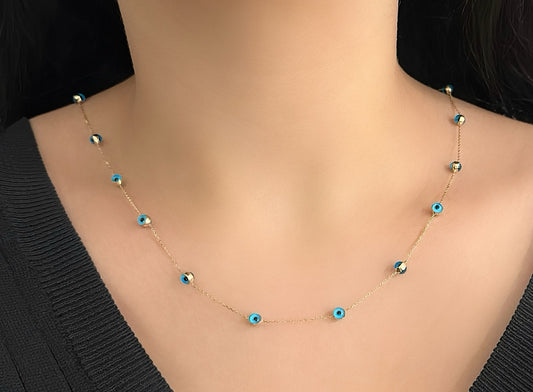 Goldkette-Blau